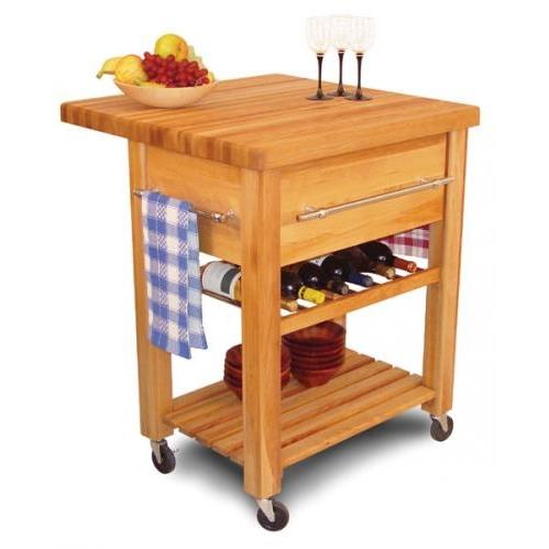 Baby Grand Workcenter W/Drop Leaf/Wine Rack