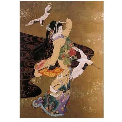 Dance Of Cranes Poster Print