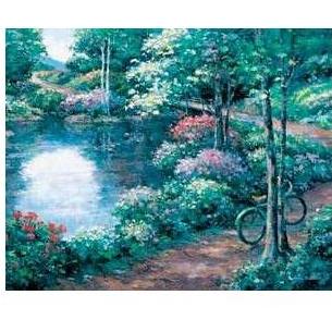 Bicycle Path Poster Print