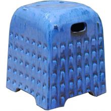 Alfresco Home Ditada Garden Stool- Regal Blue
