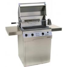 Solaire Gas Grills 27 Inch Infrared Propane Gas Grill W/ Rotisserie On Square Cart Base