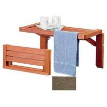 A&B Accessories Recycled Plastic Spa Folding Table - 48 Inch Dark Gray