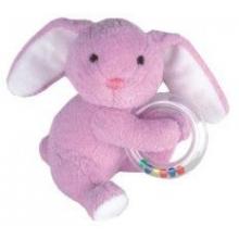 Ruby Rabbit Plush Ring Rattle