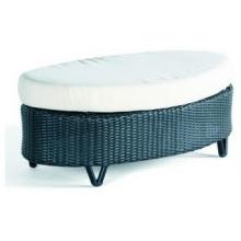 Domus Ventures Red Chilli Wicker Ottoman