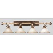San Marino Collection Wall Mounted Four Light Fixture In Monterrey Beige With Silver Finish - 4 Bulbs