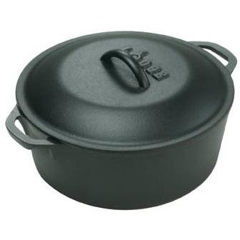 Lodge Dutch Ovens With Loop Handles 3 Quart Seasoned Cast Iron Dutch Oven - L3DOL3