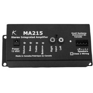 KNOLL SYSTEMS MA215 15-WATT INTEGRATED STEREO AMPLIFIER WITH BASS, TREBLE & BALANCE CONTROLS