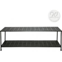 Windham Castings Accessories Woven Low Console With Straight Leg Frame Only, White