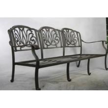 Casual Sunset Cast Aluminum Patio Deep Seat Sofa - Upgraded Cushion(s)