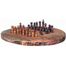 Small Teak Wood Chess Set