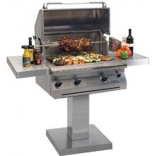 Solaire Gas Grills 30 Inch Infrared Propane Gas Grill W/ Rotisserie On Bolt Down Post