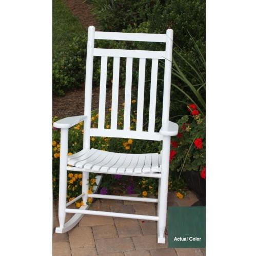 Dixie Seating Green Slat Outdoor Rocker by Dixie Seating