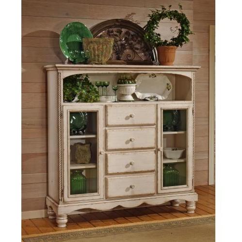 Hillsdale Wilshire Four Drawer Bakers Cabinet - Antique White