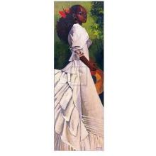 Woman In White I Poster Print
