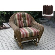North Cape Port Royal Resin Wicker Single Glider - Espresso