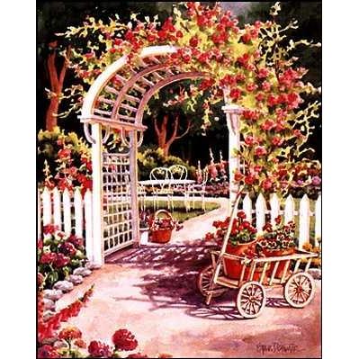 Garden Trellis Poster Print