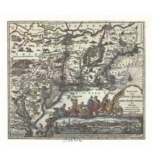Map Of North Eastern America Poster Print