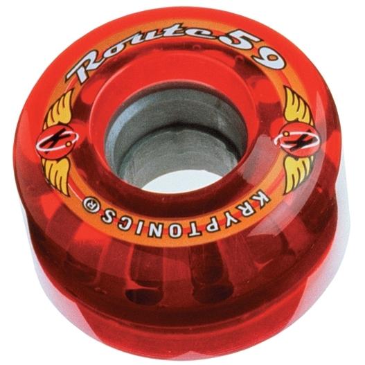 Kryptonics Route 59/78 Clear Red, Set Of 4