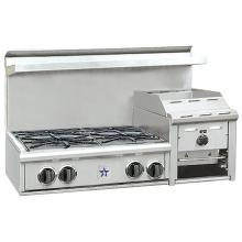 BlueStar Heritage Series 36 Inch Natural Gas Rangetop Style Cooktop With 12 Inch Raised Griddle