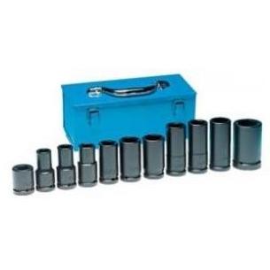 Grey Pneumatic 11 Pc. 3/4 Inch Dr. Truck Wheel Service Impact Socket Set