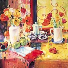 Still Life Of Tulips Poster Print