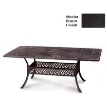 Meadow Decor Magnolia 42 X 72 (Inches) Rectangular Cast Aluminum Table - Mocha Stone Finish