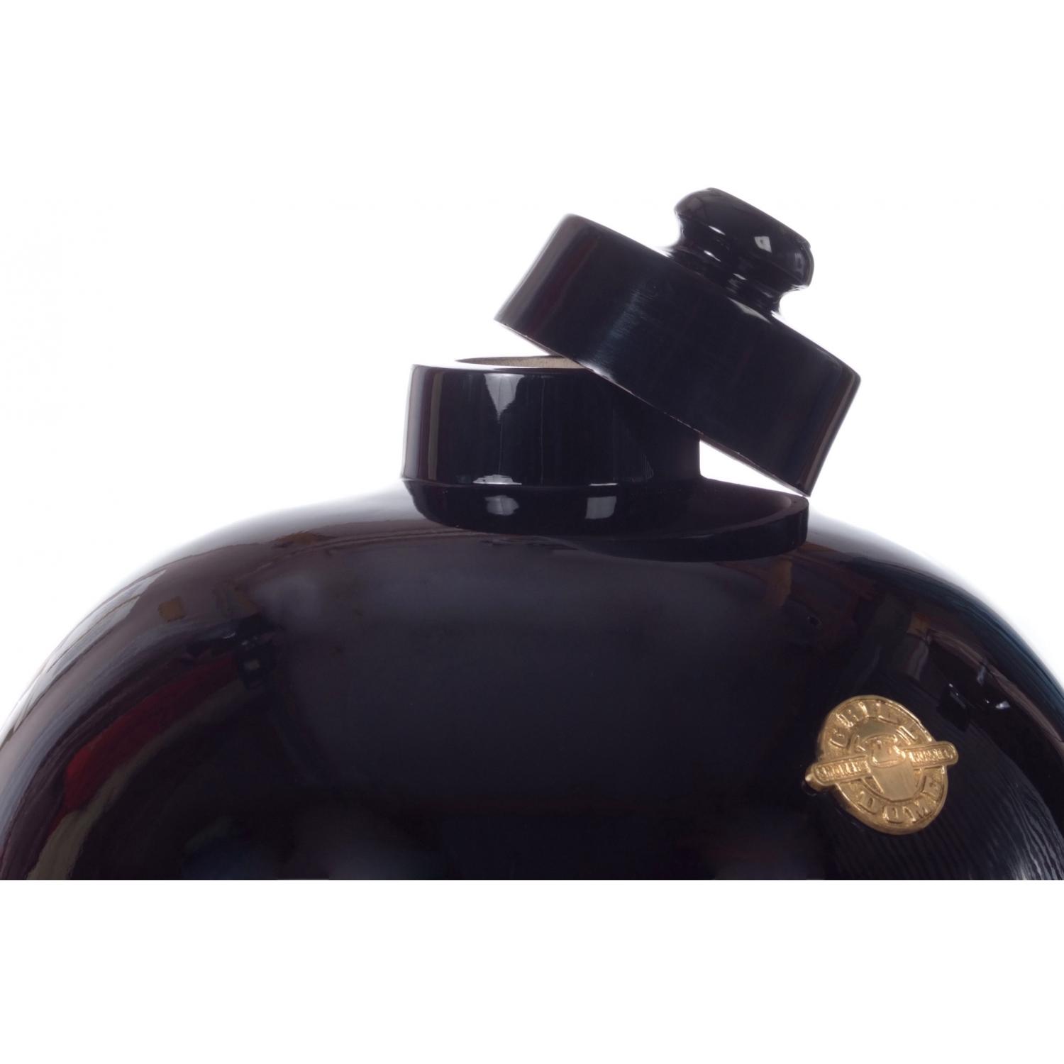 Ceramic Cap And Grill Dome Emblem - Shown On Black Grill