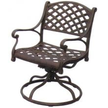 Darlee Nassau Cast Aluminum Swivel Rocker Chair With Cushion