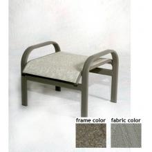 Bonaire Aluminum Sling Ottoman With Scavo Bronze Frame And A0109 Fabric