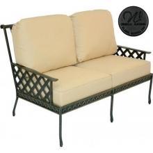 Windham Castings Savannah Casual Back Deep Seating Loveseat Frame Only, Black