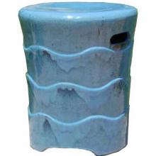 Alfresco Home Onda Garden Stool- Rio Blue
