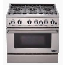 DCS Gas Range 36 Inch Dual Fuel Propane Gas Range By Fisher Paykel - RDT-366