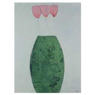 Green Vase Poster Print