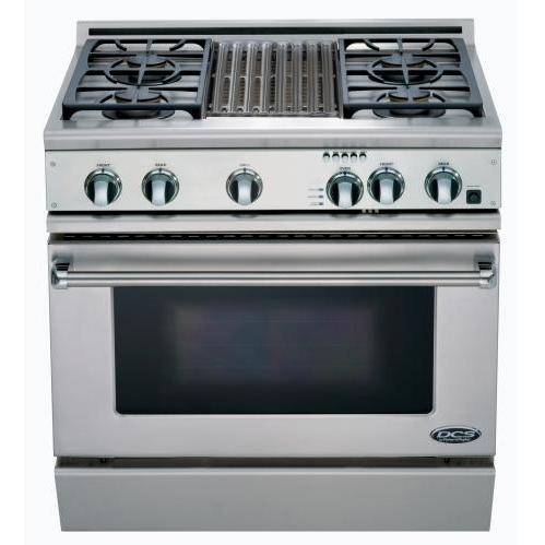 DCS 36" 4 Burner and Grill Professional Range - RDT-364GL