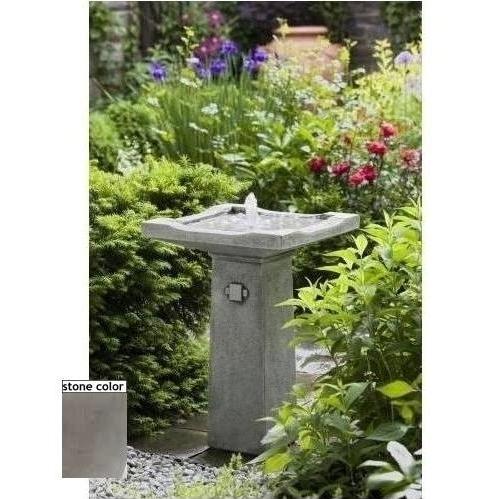 Campania Bjorn Fountain - Greenstone Finish