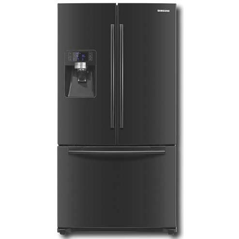 Samsung 23 Cu. Ft. French Door Refrigerator - Black - RFG237AABP