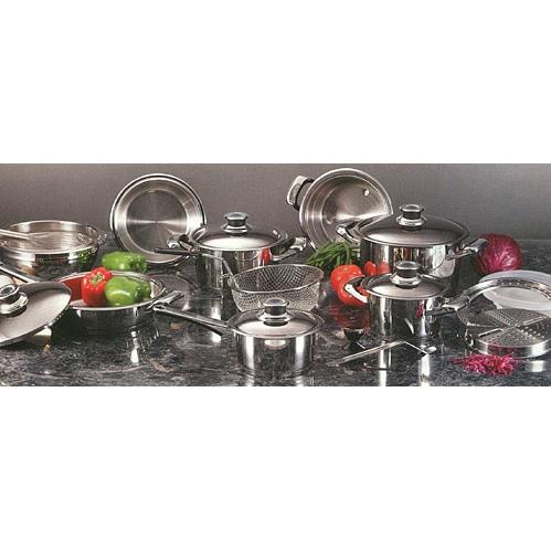 Stainless Steel Cookware Set - 22 Pc