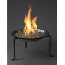 Outdoor GreatRoom Company Tripod Fire Pit With Black Glass Table Top - Natural Gas