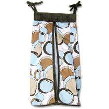 Teal Bubbles Diaper Stacker