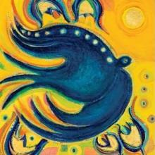 Oiseau Et Colombe Bleus Poster Print
