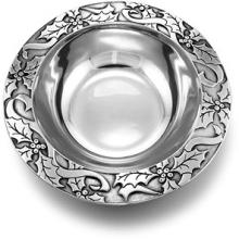 Wilton Armetale Holly & Ribbon Med Round Bowl - 258015
