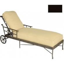 Windham Castings Provence Casual Back Chaise Lounge Cushion , Canvas Black L