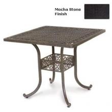 Meadow Decor Athena 48 X 48 (Inches) Cast Aluminum Bar Table - Mocha Stone Finish
