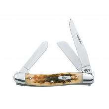 Case Cutlery Amber Series, 6318 Stainless Steel Medium Stockman