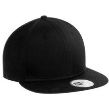 New Era Flat Bill Adjustable Cap - Black