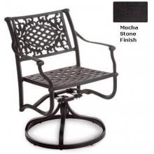Meadow Decor Amazon Cast Aluminum Swivel Rocker - Mocha Stone Finish