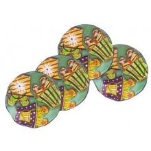Clay Art Flip Flops Appetizer Plate (Set Of 4)