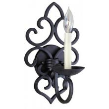Wall Sconce In Rust Finish - 1 Bulb