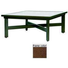 Suncoast 45 Inch Square Cocktail Table Madrid Table - Cabernet
