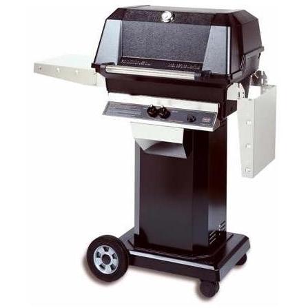 MHP Gas Grills WNK4DD Propane Gas Grill W/ SearMagic Grids On Black Cart